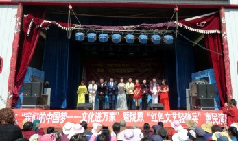 甘肅省歌舞劇院赴秦安縣郭嘉鎮(zhèn)朱灣村、孫坡村開展2018年“紅色文藝輕騎兵”惠民演出