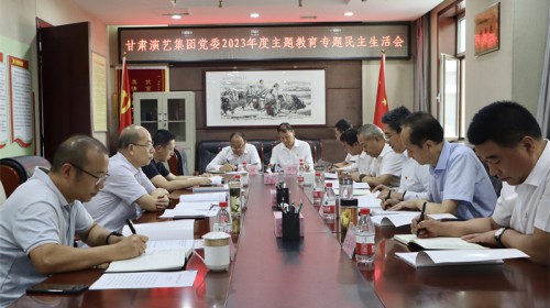 甘肅演藝集團(tuán)黨委召開學(xué)習(xí)貫徹習(xí)近平新時代中國特色社會主義思想主題教育專題民主生活會